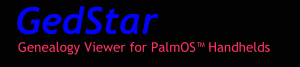 GedStar Genealogy for PalmOS